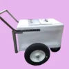 Classic Popsicle Cart Small Size White with Thick Tires
