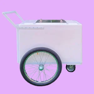 Standard Popsicle Cart with White Painted Trim